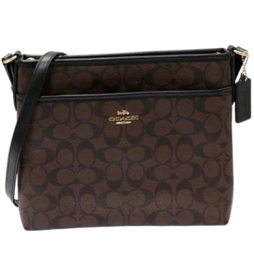 Pre-owned Canvas shoulder-bags Coach Pre-owned , Brown , Dames