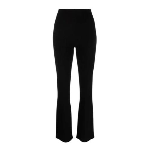 Zwarte gebreide broek met decoratieve sneden Paco Rabanne , Black , Da...