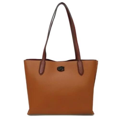 Pre-owned Canvas shoulder-bags Coach Pre-owned , Brown , Dames