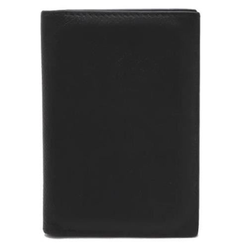 Pre-owned Leather wallets Hermès Vintage , Black , Dames