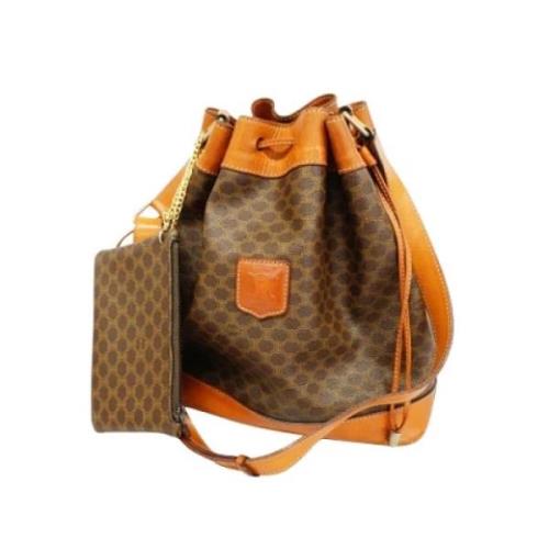 Pre-owned Canvas celine-bags Celine Vintage , Brown , Dames