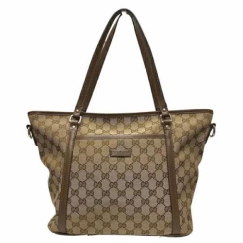 Pre-owned Canvas gucci-bags Gucci Vintage , Brown , Dames