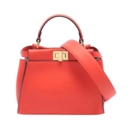 Pre-owned Leather fendi-bags Fendi Vintage , Red , Dames