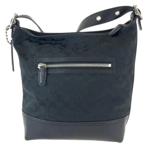 Pre-owned Canvas shoulder-bags Coach Pre-owned , Black , Dames