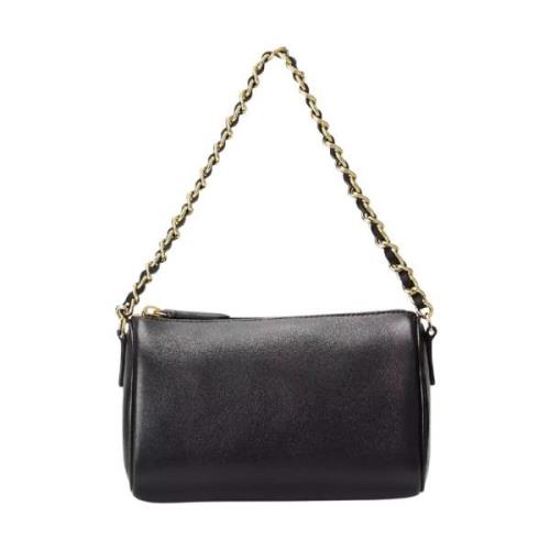 Zwarte leren tas Emelia Ralph Lauren , Black , Dames