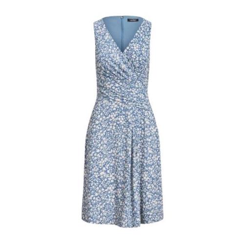 Mouwloze bloemenjurk Ralph Lauren , Blue , Dames