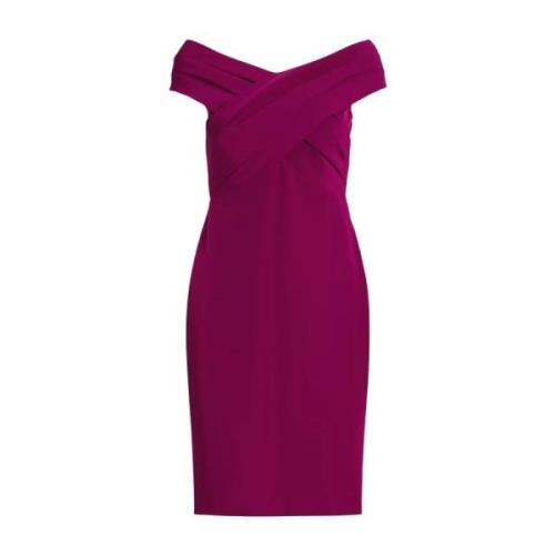 Paarse midi jurk Ralph Lauren , Purple , Dames