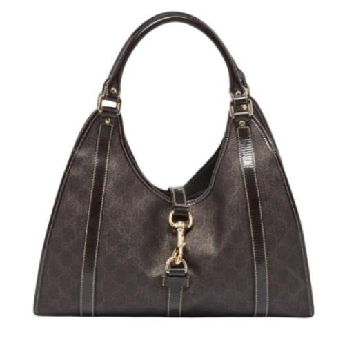 Pre-owned Leather gucci-bags Gucci Vintage , Brown , Dames