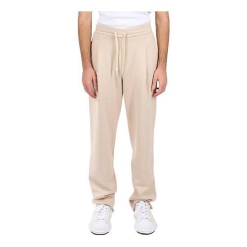 Sweatpants met relaxte pasvorm en trekkoord A Paper Kid , Beige , Here...