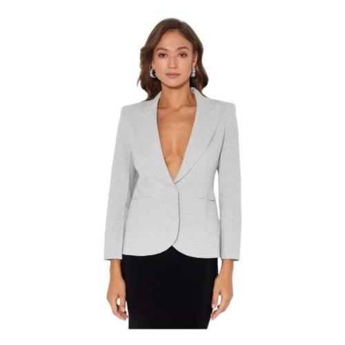 Lichtgrijze Blazer Single-Breasted Norma Kamali , Gray , Dames