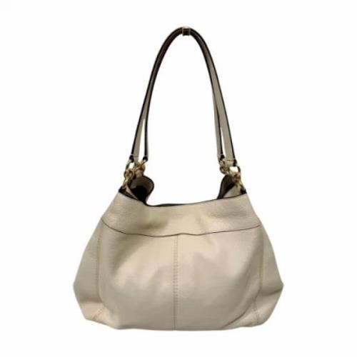 Pre-owned Leather shoulder-bags Coach Pre-owned , Beige , Dames