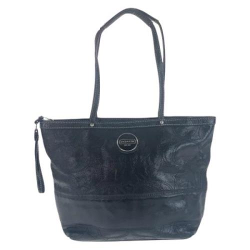 Pre-owned Leather handbags Coach Pre-owned , Black , Dames