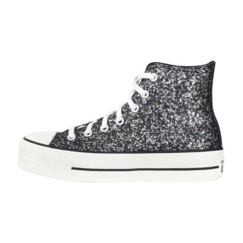 Glitter High Top Sneakers Converse , Gray , Dames