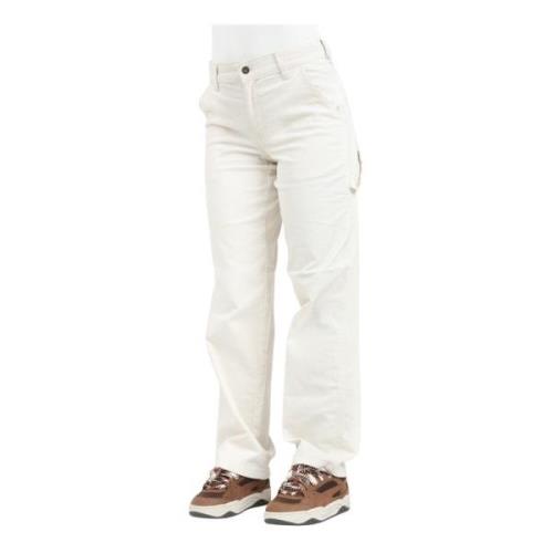 Corduroy Carpenter Broek Dickies , White , Dames