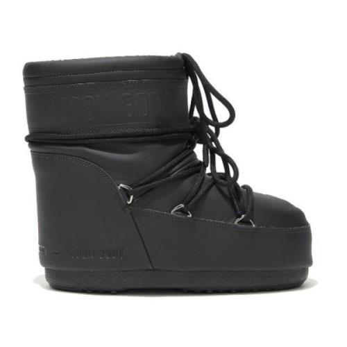 Zwarte platte schoenen voor vrouwen Moon Boot , Black , Heren