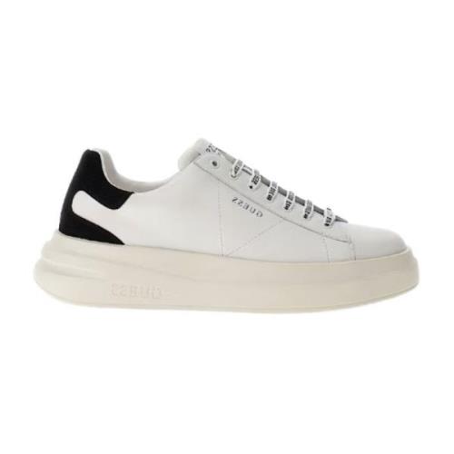 Logo Veters Heren Sneakers Guess , White , Heren