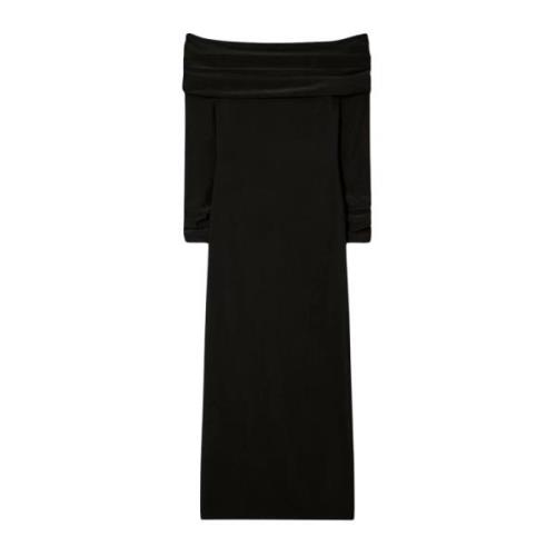 Zwarte Elegante Open Schouder Jurk Tory Burch , Black , Dames