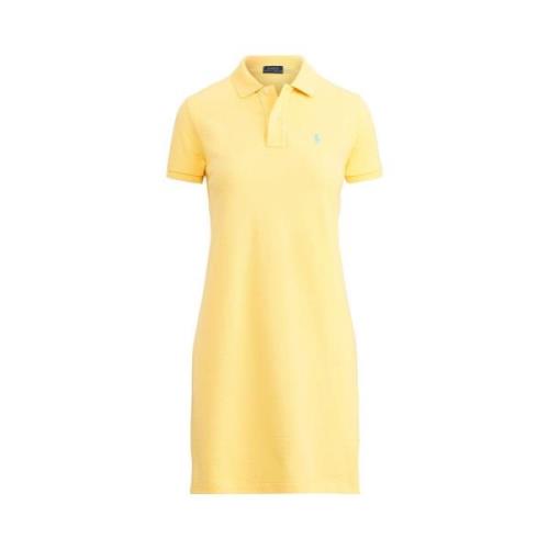 Katoenen Polo Jurk - Geel Ralph Lauren , Yellow , Dames