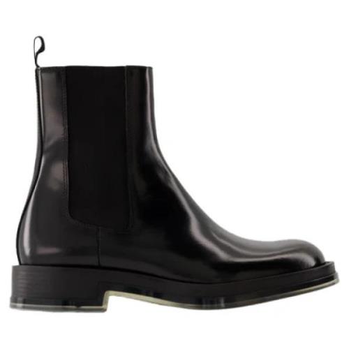 Leather boots Alexander McQueen , Black , Dames