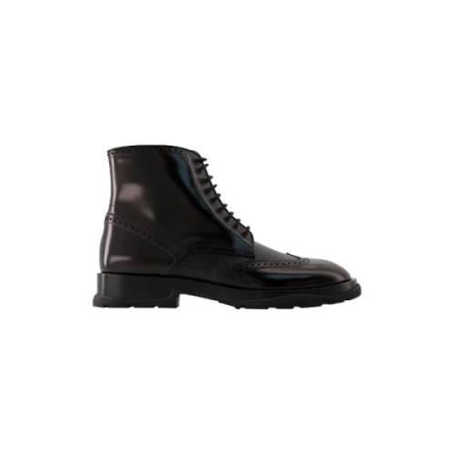 Leather boots Alexander McQueen , Black , Dames