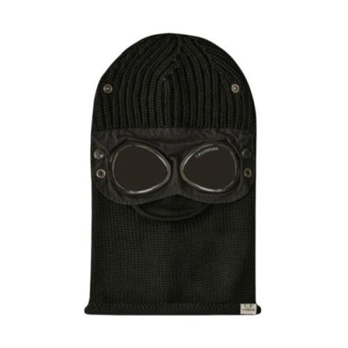 Merino Wool Goggle Balaclava C.p. Company , Black , Heren