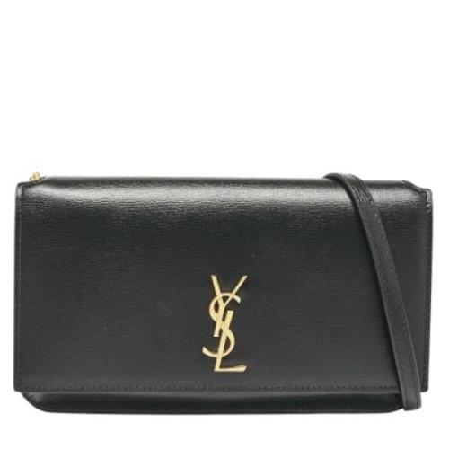 Pre-owned Leather crossbody-bags Yves Saint Laurent Vintage , Black , ...