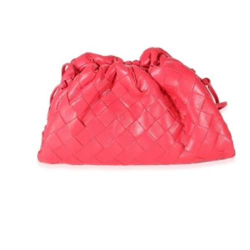 Pre-owned Leather pouches Bottega Veneta Vintage , Red , Dames