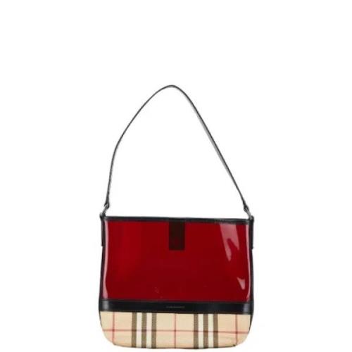 Pre-owned Vinyl handbags Burberry Vintage , Red , Dames