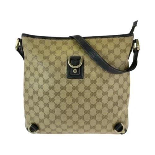 Pre-owned Canvas crossbody-bags Gucci Vintage , Beige , Dames