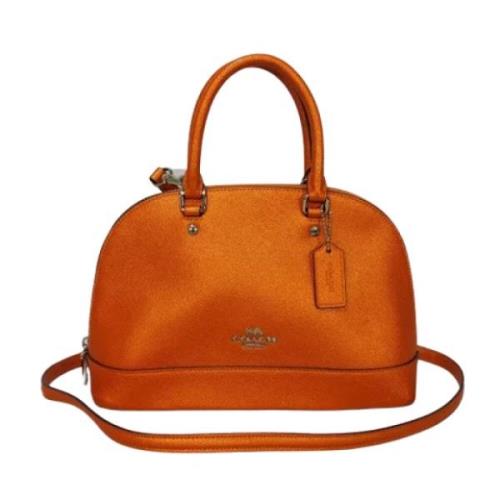 Pre-owned Leather handbags Coach Pre-owned , Orange , Dames