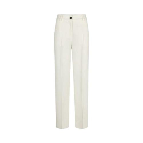 Witte klassieke Gale broek met persplooien Modström , White , Dames