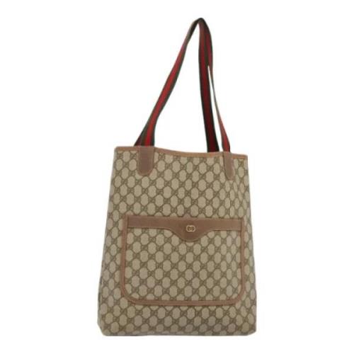 Pre-owned Leather gucci-bags Gucci Vintage , Beige , Dames