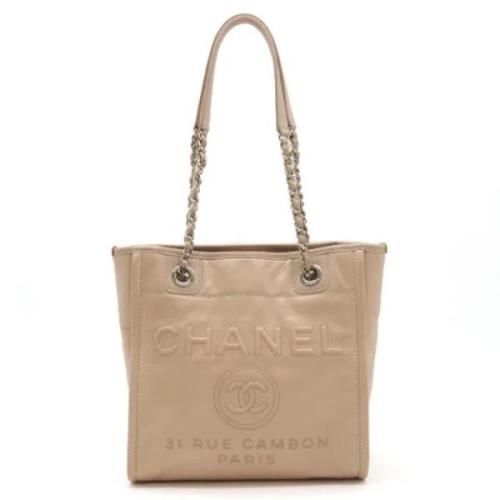 Pre-owned Leather chanel-bags Chanel Vintage , Pink , Dames