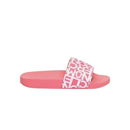 Roze Jeanne Slides met Logo Moncler , Pink , Dames