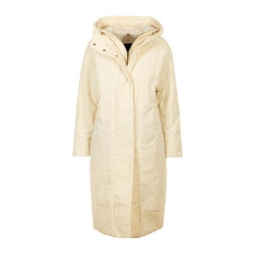 Crème Parka Jas Duno , Beige , Dames