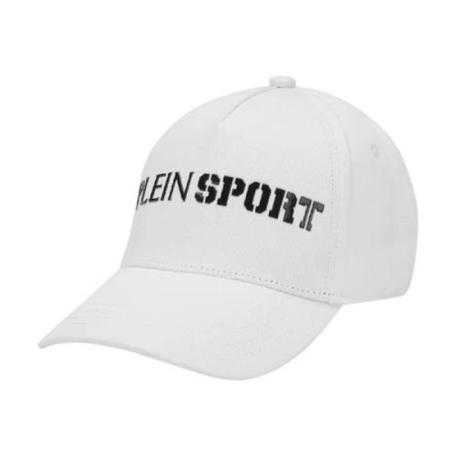 Witte pet met gebogen klep Plein Sport , White , Heren