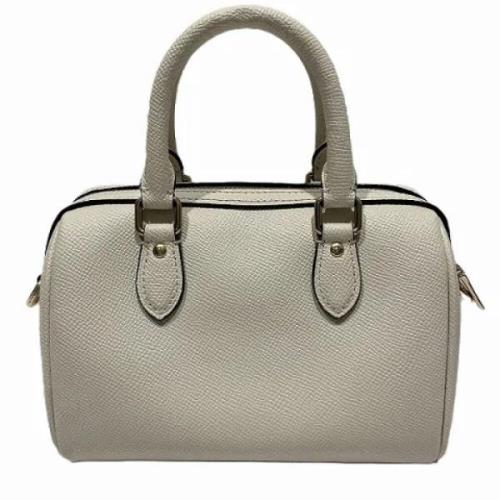 Pre-owned Leather handbags Coach Pre-owned , White , Dames