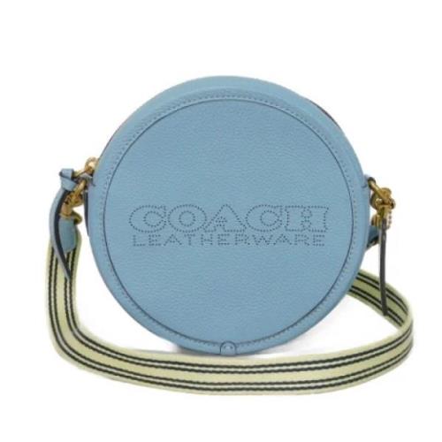 Pre-owned Leather shoulder-bags Coach Pre-owned , Blue , Dames