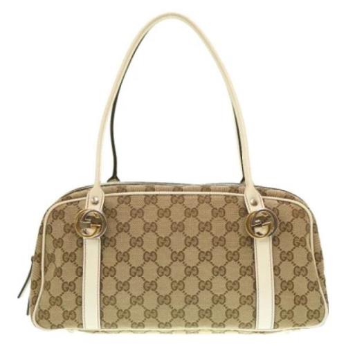 Pre-owned Canvas gucci-bags Gucci Vintage , Brown , Dames