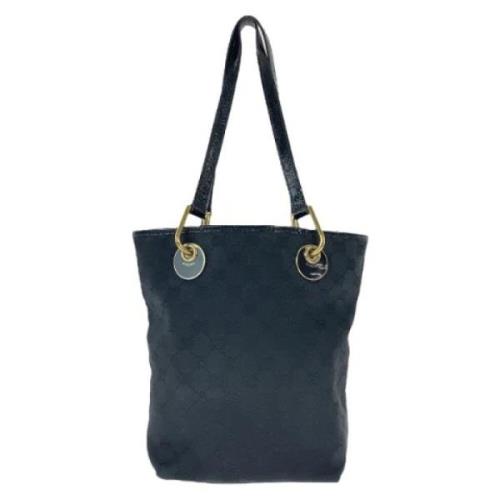 Pre-owned Canvas totes Gucci Vintage , Black , Dames