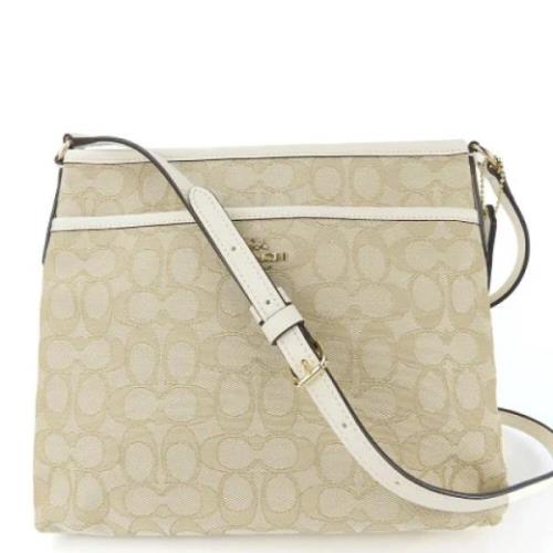 Pre-owned Canvas shoulder-bags Coach Pre-owned , Beige , Dames