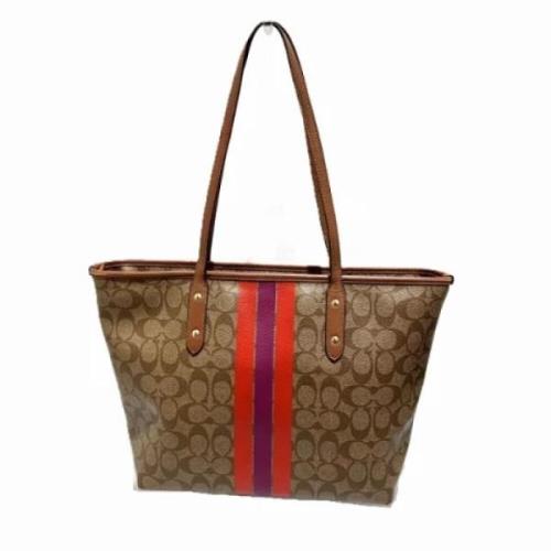 Pre-owned Canvas shoulder-bags Coach Pre-owned , Brown , Dames