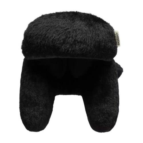 Zwarte Nep Bont Wintermuts Ruslan Baginskiy , Black , Dames