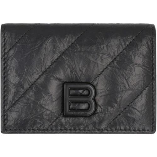 Gewatteerde Leren Portemonnee met Muntvak Balenciaga , Black , Dames