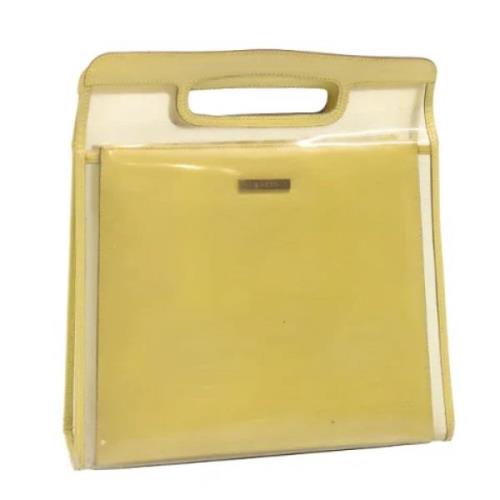 Pre-owned Vinyl gucci-bags Gucci Vintage , Yellow , Dames