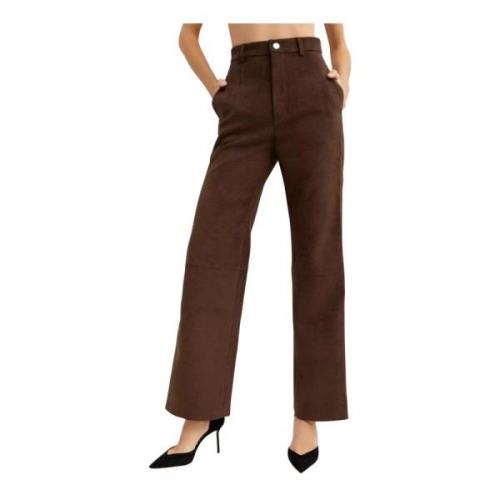 Bruine Suède Broek Silke Nanushka , Brown , Dames