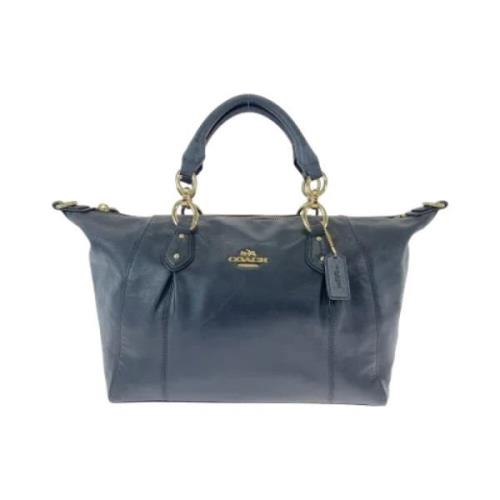 Pre-owned Leather handbags Coach Pre-owned , Blue , Dames