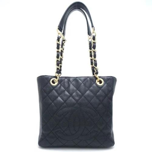 Pre-owned Leather chanel-bags Chanel Vintage , Black , Dames