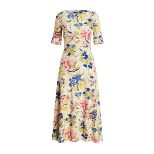 Katoenen bloemen midi jurk Ralph Lauren , Multicolor , Dames