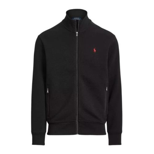 Zwarte rits hoodie Ralph Lauren , Black , Heren